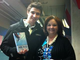Scott Moir with Pj's Book and Pj